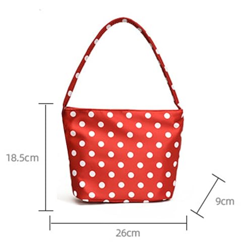 Bolso Tote pequeño con lunares para mujer miniatura 6