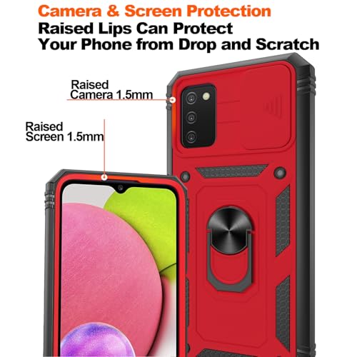 Coque Samsung Galaxy A03S évite écran brisé avec anneau antichoc