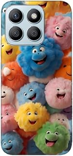 جراب سيليكون مطبوع بتصميم رقم 8 متوافق مع موبايل هونر X8c