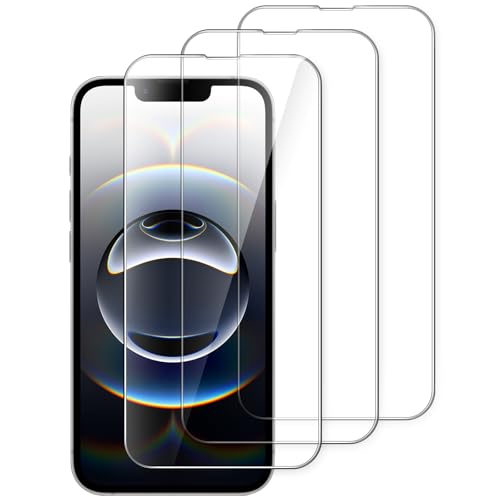 JETech iPhone 16e ガラスフィルム 6.1インチ用 全面保護 9H強化ガラス ケースに干渉なし HD クリア 3枚セット