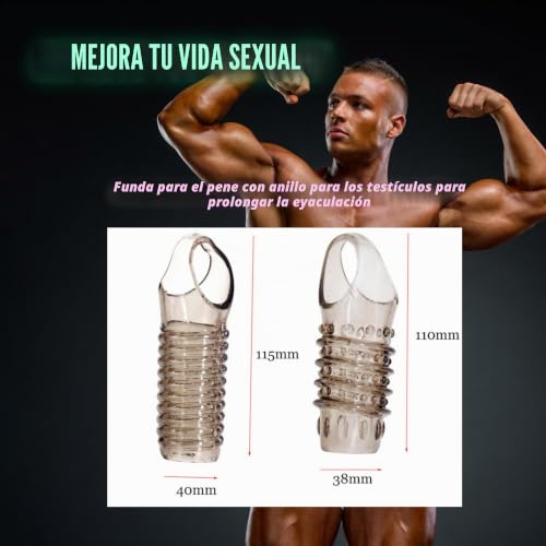 Fundas para pene texturizadas Bumpy Ride en noches íntimas y silenciosas 3