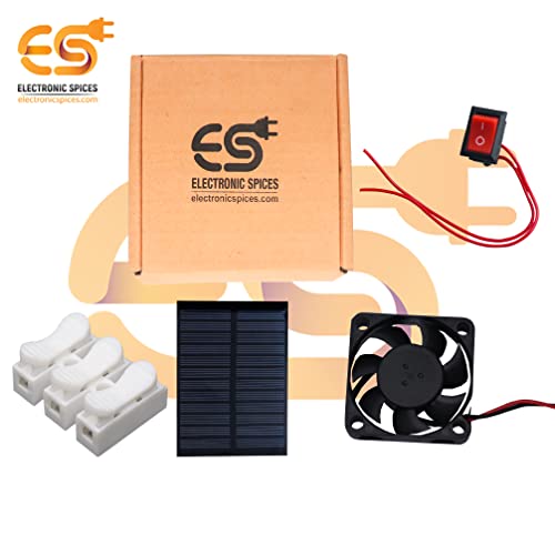Image of Electronic Spices DIY Mini Solar Exhaust Fan Kit Starter Kit with Video Tutorial & User Manual for Boys and Girls