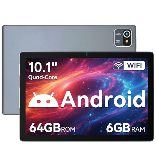 Yicty Tablet 10 Zoll Android Tablets 6 GB RAM + 64 GB ROM Quad-Core 5000 mAh 1280 x 800 HD-Touchscreen 5MP + 8 MP HD-Kamera Bluetooth 5.2 Tablet-PC (Grau) Yicty Tablet 10 Zoll Android Tablets 6 GB RAM + 64 GB ROM Quad-Core 5000 mAh 1280 x 800 HD-Touchscreen 5MP + 8 MP HD-Kamera Bluetooth 5.2 Tablet-PC (Grau)