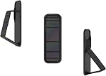 CLCKR Cell Phone Stand Phone Grip Compatible with Apple, Samsung, LG, Motorola, OnePlus Phones - Reflective Black