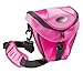 Produktbild Mantona Colt Kameratasche - Universaltasche inkl. Schnellzugriff, Staubschutz, Tragegurt und Zubehörfach, geeignet für DSLM und DSLR Kameras, pink