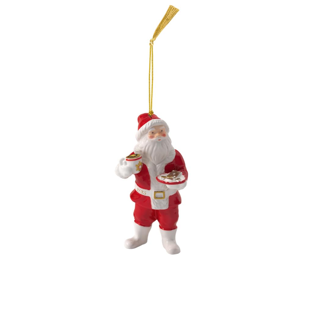 Villeroy & Boch Colourful Christmas Classics Santa Ornament 6.5 X 4.5 X 10.5 Cm