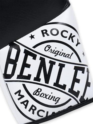 Guantes de boxeo BENLEE de piel para saco y combate, modelo Cyclone negro 10 oz 4