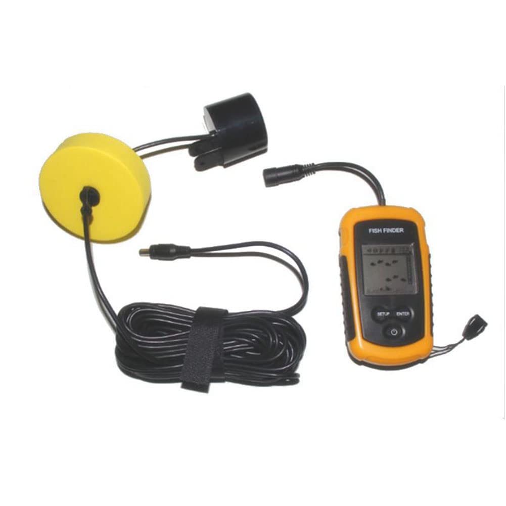 Shoal Sonar Detector de peces ultrasónico de alambre detector de peces detector de radar, transductor de pesca, buscador de peces portátil