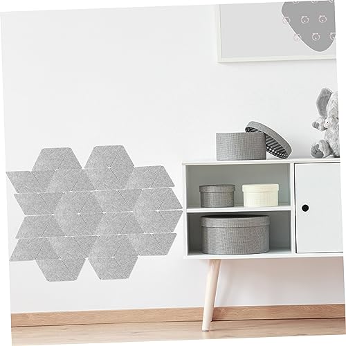DECHOUS 12 piezas Paneles acústicos adhesivos triangulares para insonorización para oficina en casa tablero de fieltro gris miniatura 5