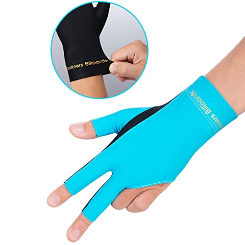 Dynwave de Bilhar de 3 Dedos, de Snooker Acessórios de Poliéster Elásticas para Mão Esquerda de Bilh