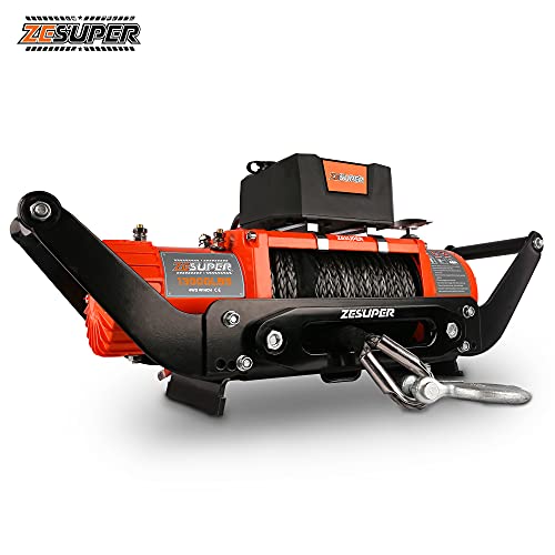 ZESUPER Winch Cradle Winch Mounting Plate, Hitch Mount Winch Plate