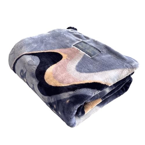 PEKJI Fiber Blend Heated Throw Double-Sided Warm Electric Blankets Detachable Washable Heated Underblanket 9 Heat Settings