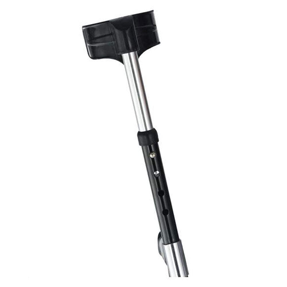 Stampelle pieghevoli a doppia regolazione, avambraccio gomito ascellare con polsino aperto bastone da passeggio, supporto per stampelle in alluminio leggero, ausilio per la deambulazione, altezza