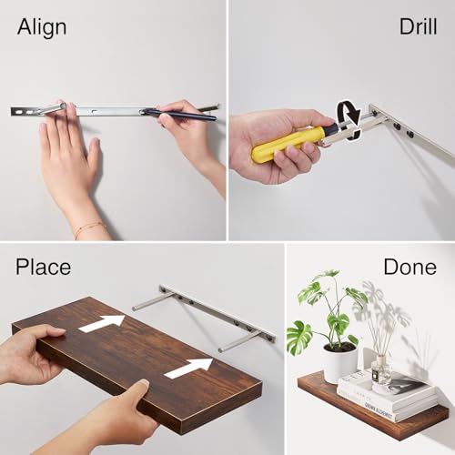 Bayka FSD3V106 Floating Wood Shelves thumb #6