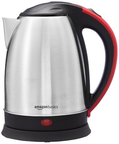 Amazon Basics 1.8-liter Electric Kettle with Stainless Steel Body | 1350 Watt | Auto Shut-Off | Great for Tea, Coffee, Instant Noodles, Soup (Silver) (B0D6GBPVY8) Amazon Price History, Amazon Price Tracker