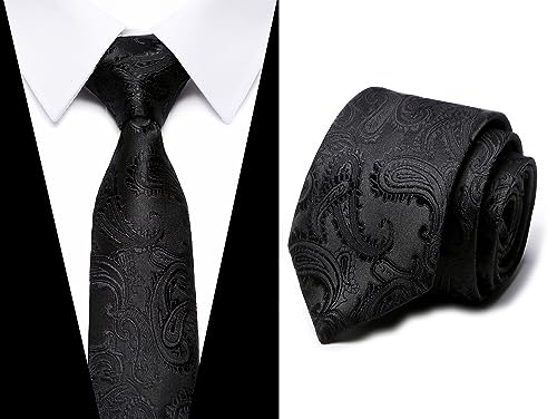 Image of Passabin Tie For Men Necktie Woven Jacquard Neck Ties Set 6 PCS