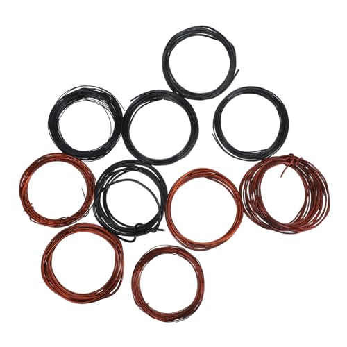Alambre de aluminio trenzado SHINEOFI para modelar bonsáis con 10 piezas flexibles