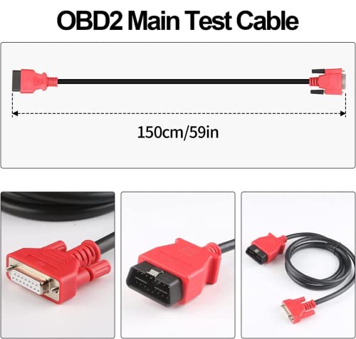 Ryryil Obd2 Obdii Main Cable For Autel Scanner Mx808 Mk808 Ds808 Mp808 Mp808S Mk906 Ms906 Ms906Cv 16 Pin Obdii Cable Db15 Programming Cable Connector Diagnostic Tool Replacement #TOP4