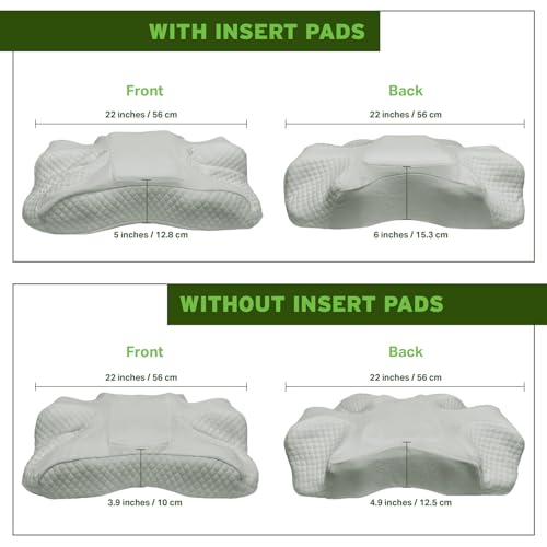 EnduriMed CPAP Pillow for Side Sleeping - Adjustable Memory Foam CPAP Pillows for Side & Back Sleepers - HSA FSA Pillow Eligible for Better Sleep