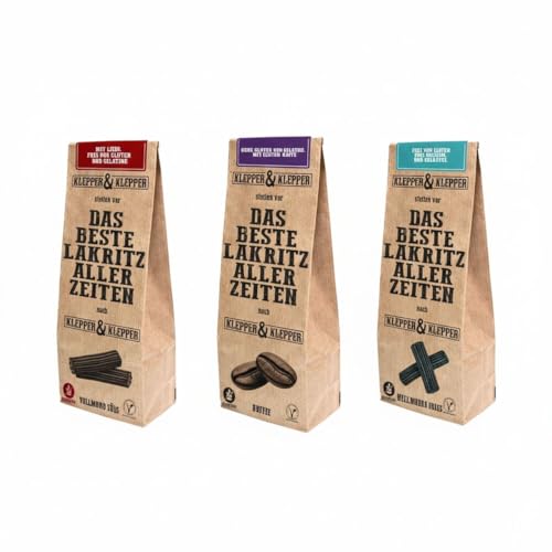 thokika - 3er Set von Lakritz von Klepper & Klepper, 600 Gramm