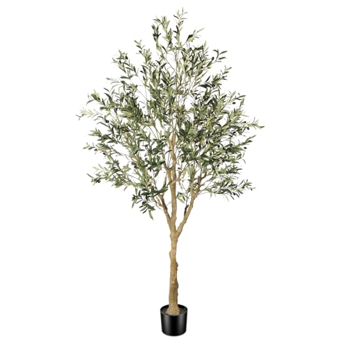 【Materiali di alta qualità e qualità duratura】 Realizzato con materiali di prima classe, questo albero di ulivo artificiale mantiene a lungo forma e colore. Il fogliame denso è resistente ai colori e assicura che la pianta artificiale resti come nuova stagione dopo stagione.