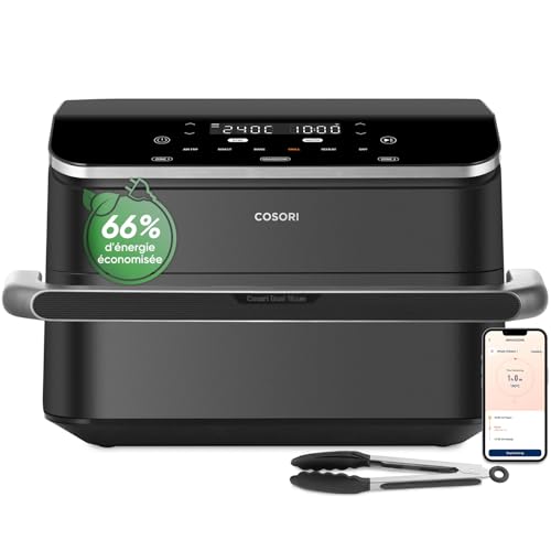 COSORI Air Fryer 10L Twinfry, Friteuse sans Huile Double Résistance, Airfryer à Dual Zone Avec...