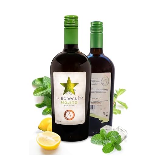 Mojito artesano La Bodeguita, elaborado con Ron dorado añejado, 100% zumo limón ecológico, Hierbabuena y Azúcar moreno integral. Listo para tomar (2)