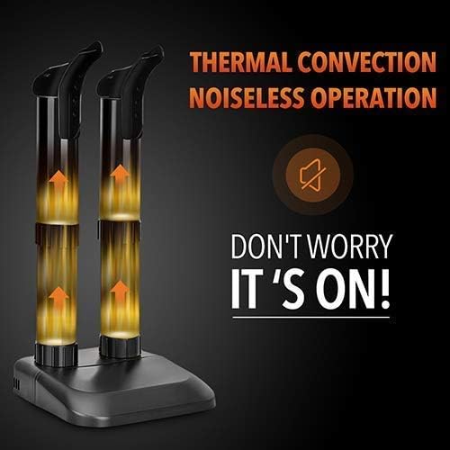 Boot Dryer - Shoe Dryer, Fast Heating & Drying, Constant Temperature, Overheat Protection, Easy Assembly & Control, Super Quiet, Dryer for Shoes, Boots, Gloves, Socks, Black Color