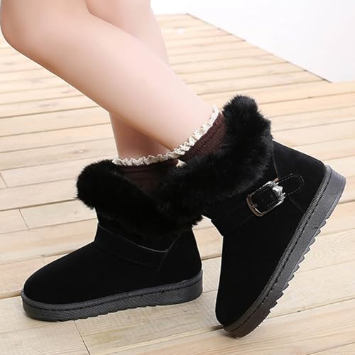 IWIHMIV Winter Boots Ankle Boots for Girls Toddler Boots Kids Toddler Winter Shoes Girl Booties Toddler Ankle Boots2
