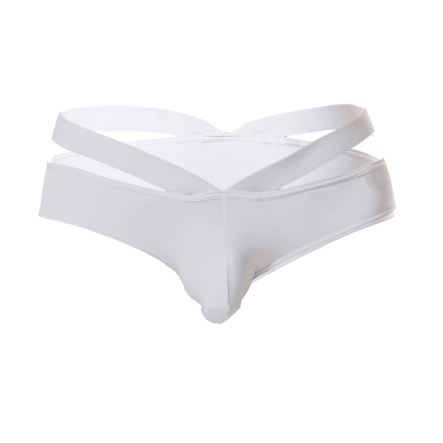 xenza Men's Ultra-Low Rise Open Front Brief | G-String Design | Lightweight & Breathable | Night Underwear (in, Alpha, M, Black)-picture-41