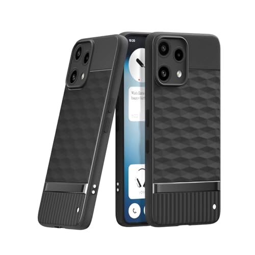 Image of Shockproof Case Compatible with Nothing Phone (3a) Lite 5G | Full Camera Protection | TPU Flexible Back Cover for Nothing Phone (3a) Lite 5G (Matte Black)