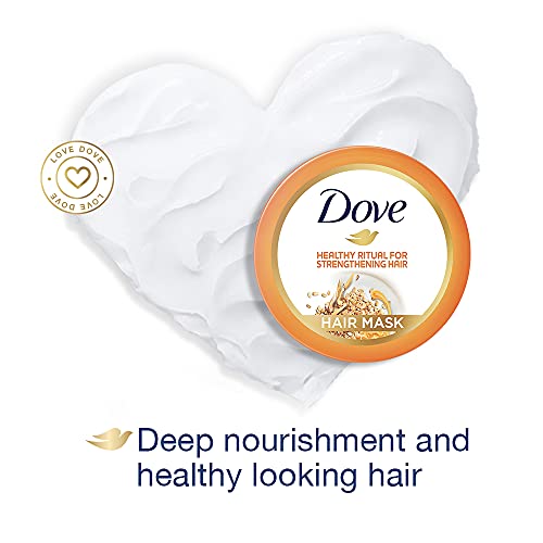 Image of Dove Healthy Ritual for Strengthening Hair Mask, 300 ml & Daily Shine Shampoo 340 ml - For Dry and Damaged Hair, Gives Smooth and Strong Hair - Mild Daily Women's Shampoo
