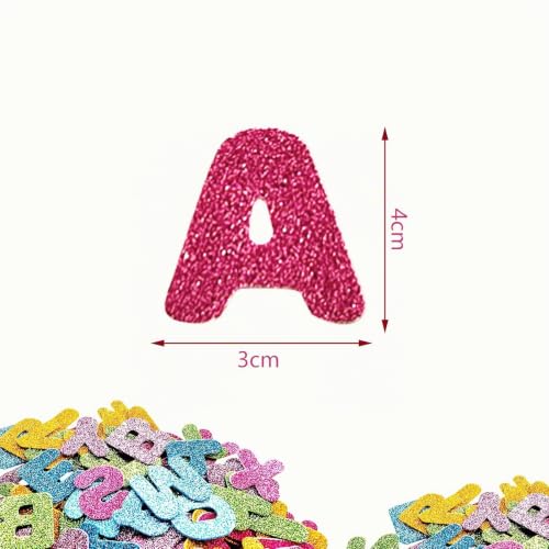 Miniatura 6 de 140 Comprimidos Pegatinas De Letras, Pegatinas De Espuma Con Purpurina, Decoración De Gomaespuma Para Cono Escolar, Pegatinas De Manualidades Para Kit De Accesorios De Scrapbooking