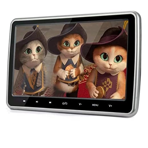 VK-SYTECH 10.1 Inch Car Headrest Dvd Player With Usb port Sd Slot, With Hdmi And Wireless games And Ac Adatper For Car And Home Both Using