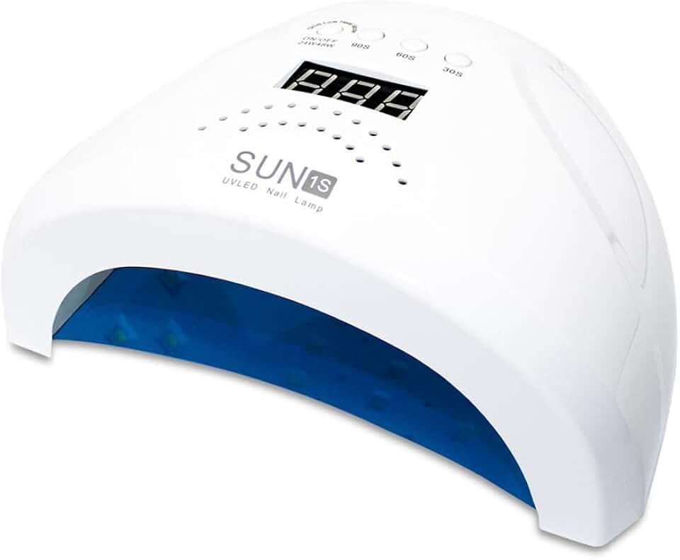 Cabine Profissional para Unhas de Gel, Acrigel, Fibra, SUN 1S Digital LED UV 48W, 30 Leds, Bivolt