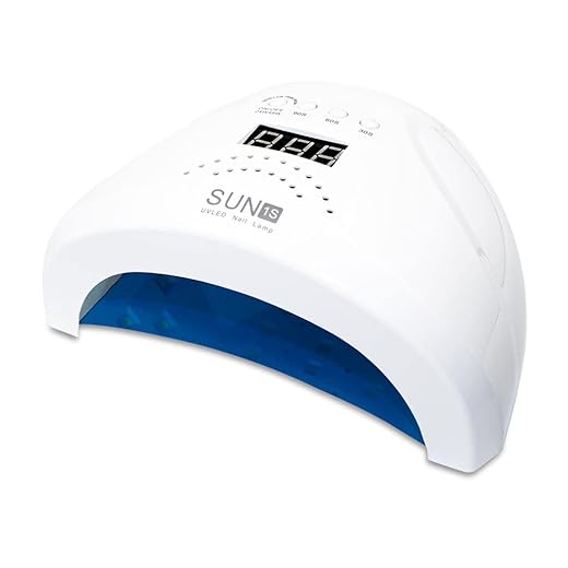 Cabine Profissional para Unhas de Gel, Acrigel, Fibra, SUN 1S Digital LED UV 48W, 30 Leds, Bivolt