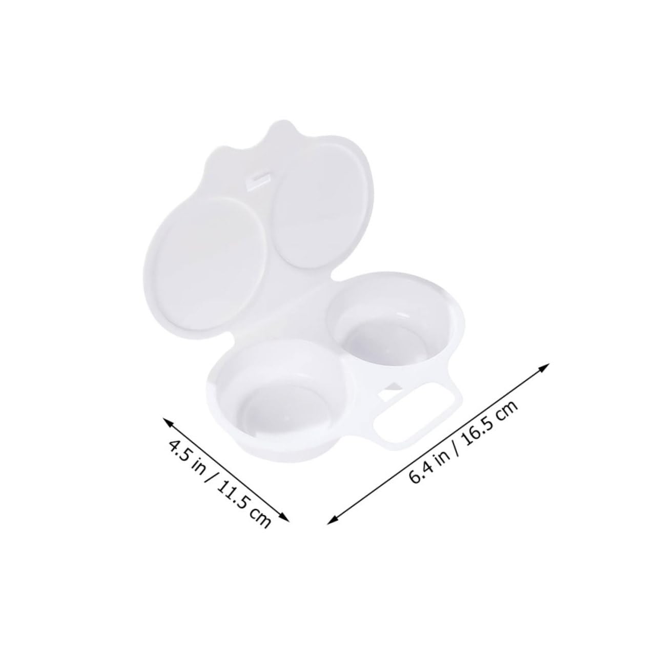 SOLUSTRE Microwave Egg Cooker Egg Steamer for Poached Eggs Efficient Kitchen Accessory for Quick and Cooking Egg Maker Tool