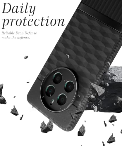 Image of WOW IMAGINE Back Cover for Realme Narzo 70 | Narzo 70 Pro | Realme 12 Plus | P1 5G with Hexa Cube Design | Ultra Slim Soft Case | Inner Velvet Fabric | Matte Silicone Flexible Mobile Case - Black