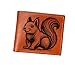 Mayan Corner - Squirrel engrave leather handmade wallet, personalized wallet, custom men's gift