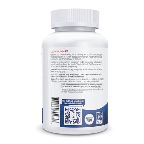 Nordic Naturals CoQ10 Gummies,100mg, Vegan, Heart Health & Energy, 60 Count - image 6