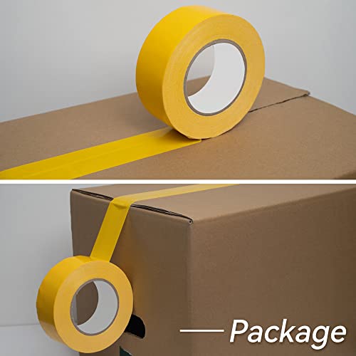 Image of Reniteco Yellow Duct Tape- 2 inches x 10 Yards, Waterproof & All-Weather, No Residue, UV Resistant, Heavy Duty for Car, Home & Outdoor Repairs, 1 Roll