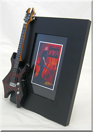 KERRY KING Miniature Guitar Photo Frame Slayer Wartribe - Les Beatles, Paul McCartney, John Lennon, RIngo Starr, George Harrison KERRY KING Miniature Guitar Photo Frame Slayer Wartribe