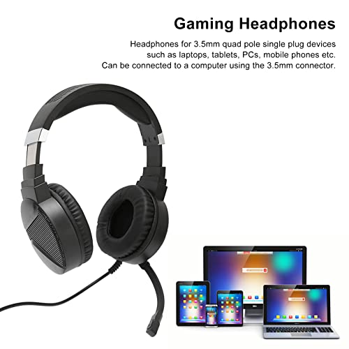 Stereo gaming-headset, game-headset F16 Multifunctionele RGB-verlichting Ruisonderdrukkende microfoon Zachte Momory-oorbeschermers voor pc - Afbeelding 4