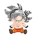 GWTRY 23 cm Silver Hair Son Goku Peluche Toys Versión de Anime Goku Muñecas Rellenas Regalo de cumpleaños para niños