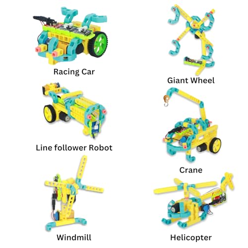 WitBlox DIY Robotics Science Kits 101+ Plus projects, 8 Years+ Kids, Interlocking Bricks Modular Electronic sensor and Circuits to create Logic 2 Free Live Classes Educational Gift Toys Boys and Girls