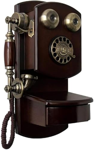 Design intuitivo: questo telefono vintage funziona senza bisogno di alimentazione esterna o batterie, collegandosi direttamente alla linea telefonica esistente per una configurazione e un utilizzo senza problemi.