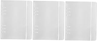 Ciieeo 3Pcs Clipes De Aço Inoxidável Pasta De Arquivo Portátil Uma Pasta De Papel Pasta De Arquivo Pp Pastas De Plástico Pasta De Arquivo De Plástico Pasta De Bolso Capas Deslizantes