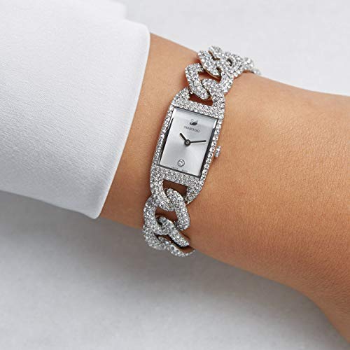 Swarovski Damen-Uhren Analog Quarz One Size Silber 32014285