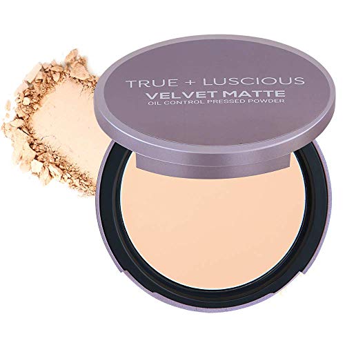 True + Luscious Velvet Matte Oil-Control Face Powder Compact - Vegan, Cruelty Free