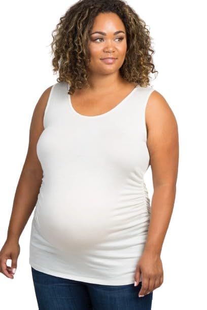 shaperx Maternity Tank Top for Women Spaghetti Pregnancy Camisole Sleeveless Layering Cami Shirts Pull on Lightweight Pack of 1-picture-42